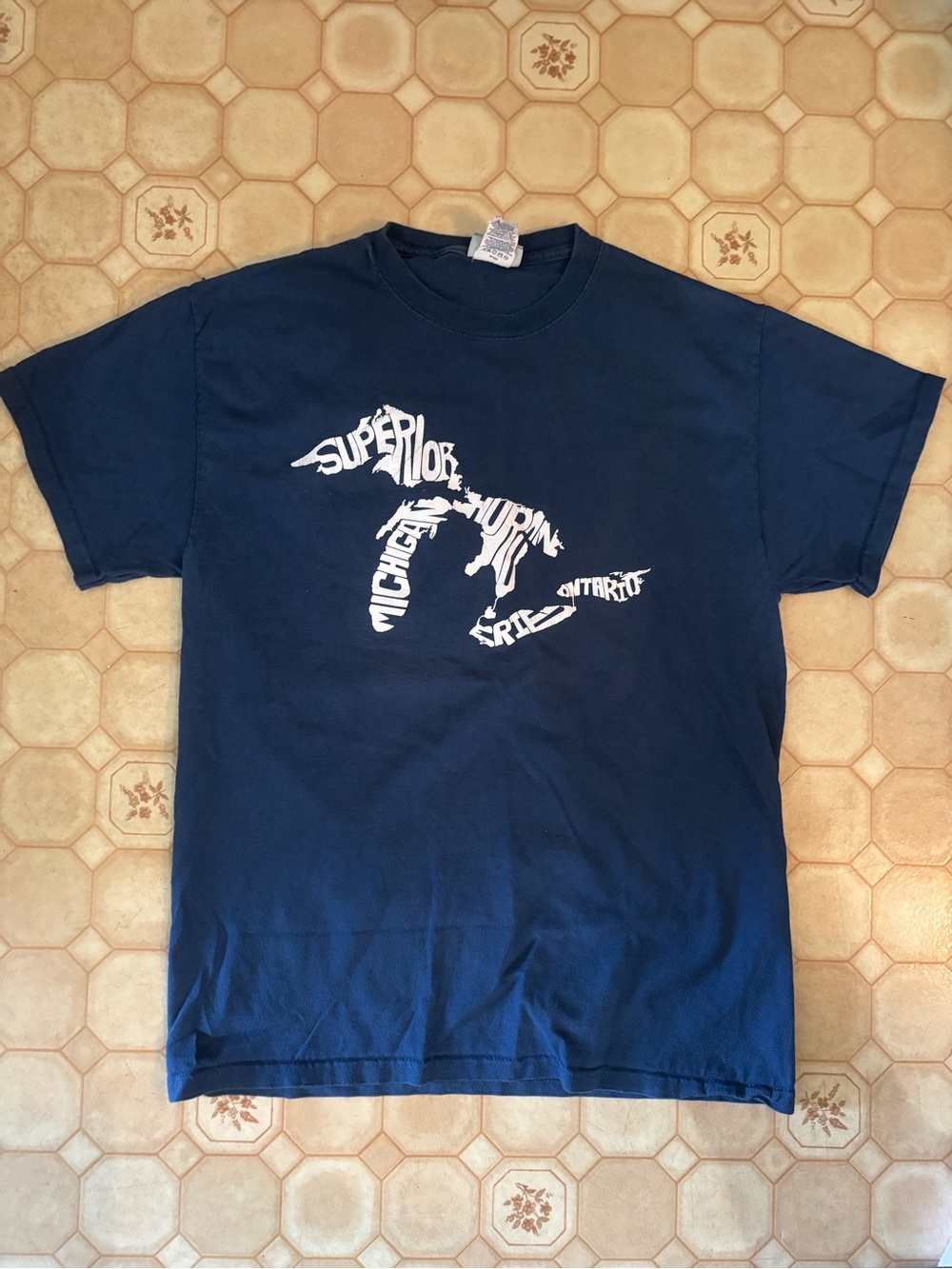 Navy Blue Great Lakes Graphic Tee